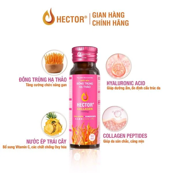 NƯỚC ĐÔNG TRÙNG HẠ THẢO HECTOR COLLAGEN- CHAI